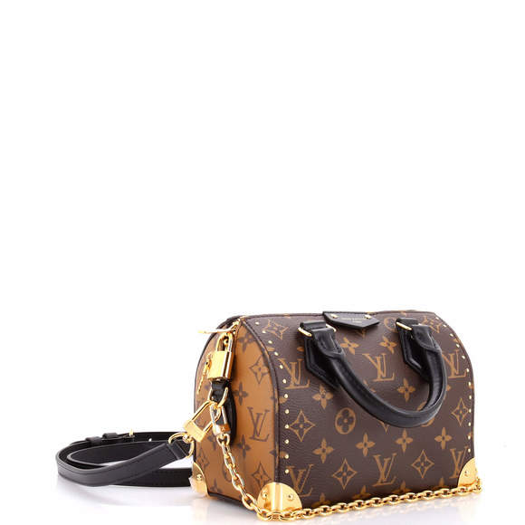 Louis Vuitton 20 Speedy Trunk Bag Reverse Monogram Canvas - Picture 2 of 5